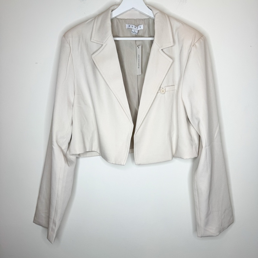 HYFVE Cream Women's Cropped Blazer